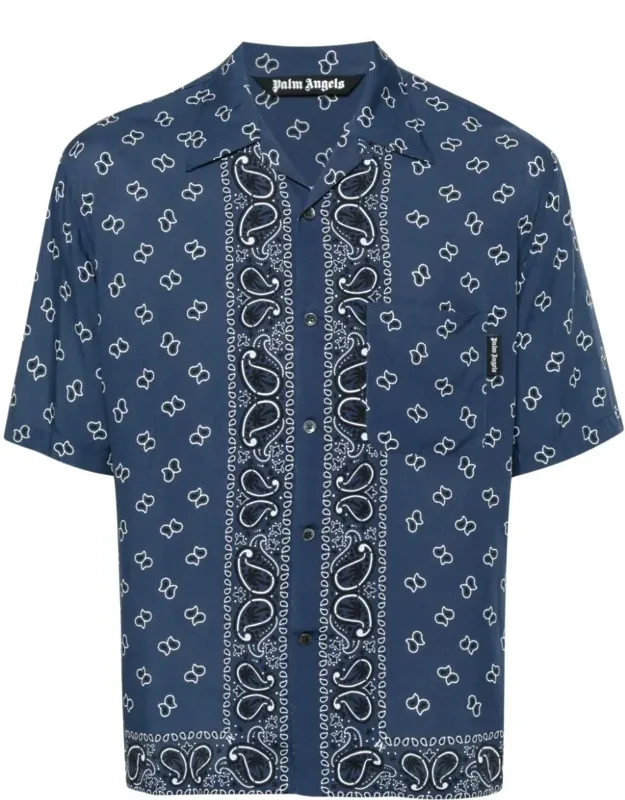Paisley-print Bowling Shirt