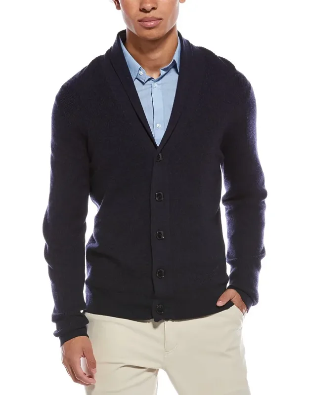 Merino Wool Shawl Collar Cardigan