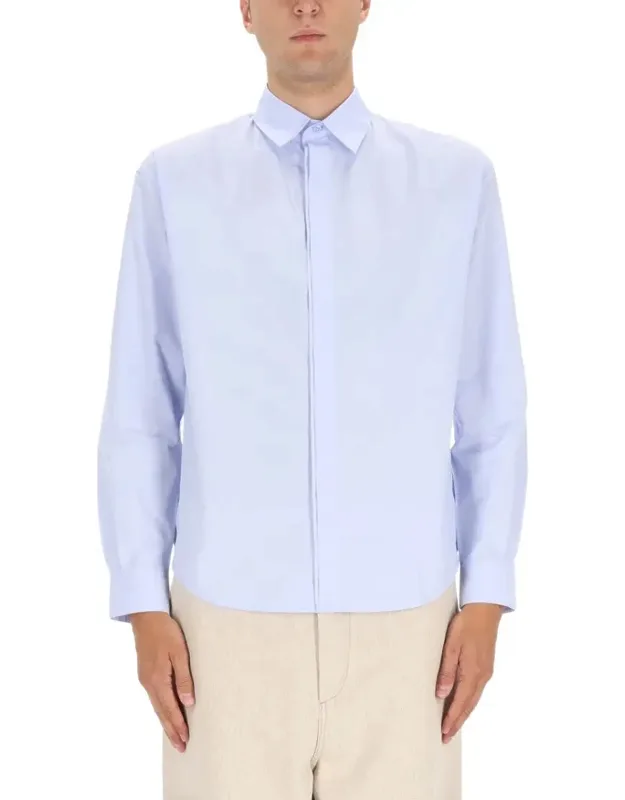 Light Blue Shirt With Classic Collar