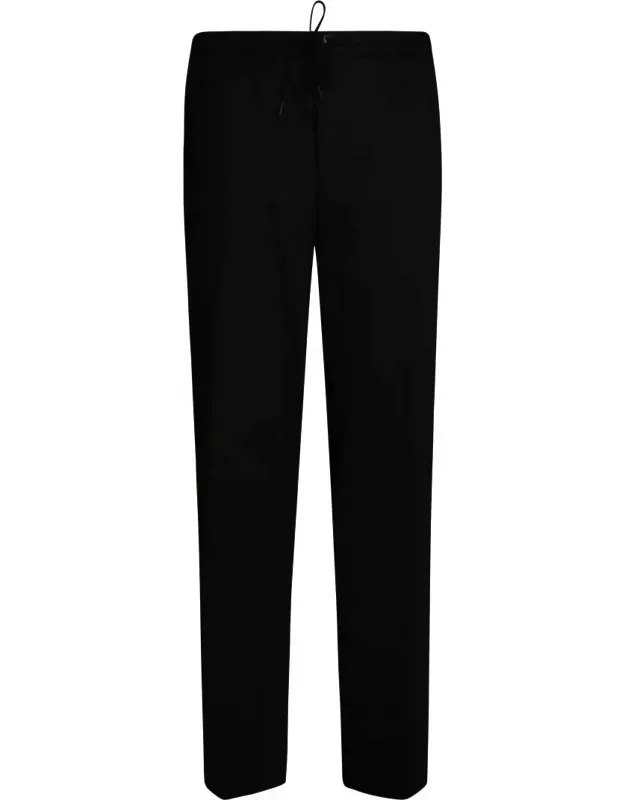 Tailored Wool Pants With Elastic Waistband