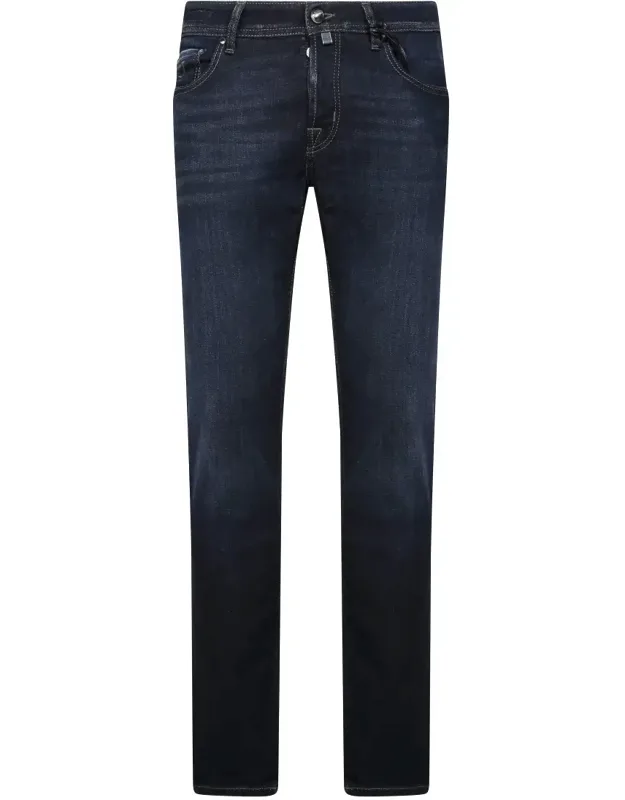 Slim Fit Dark Indigo Denim With Premium Fabric And Classic Five-pocket Design