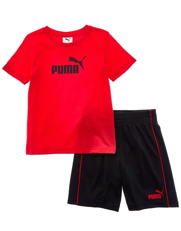 2pc Jersey T-shirt & Interlock Short Set