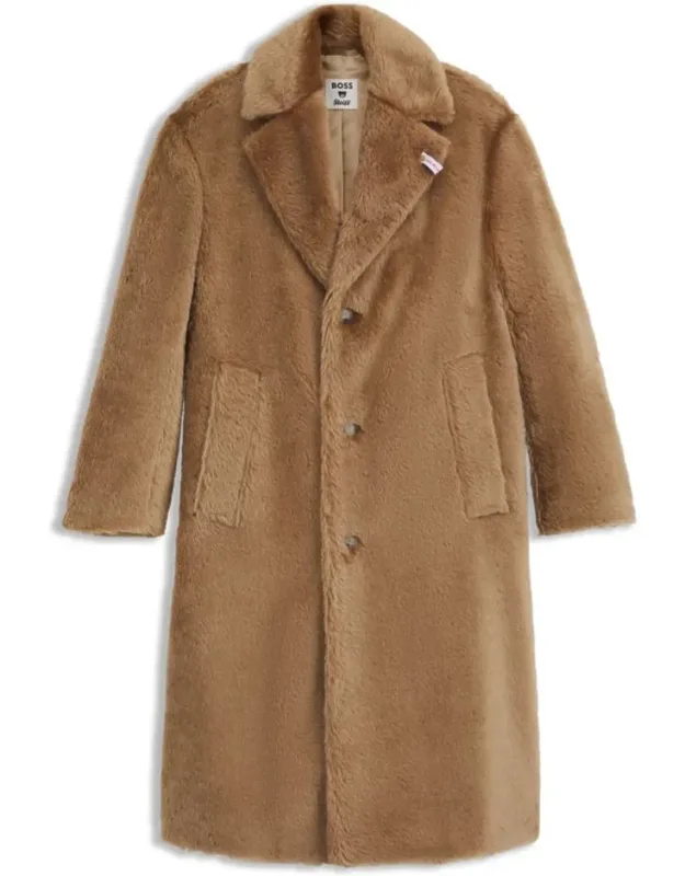 Textured Wool And Cotton Coat