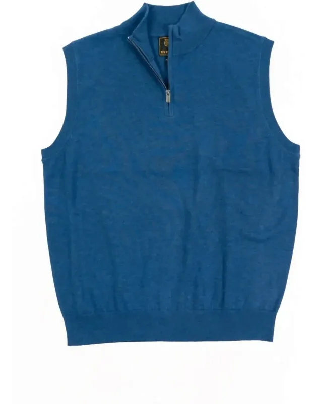 Core 1/4 Zip Mock Neck Sweater Vest