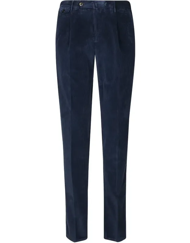 Single Pleat Tailored Trousers