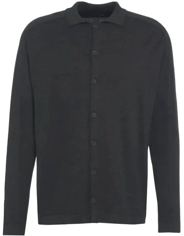 Knit Cardigan With Classic Collar