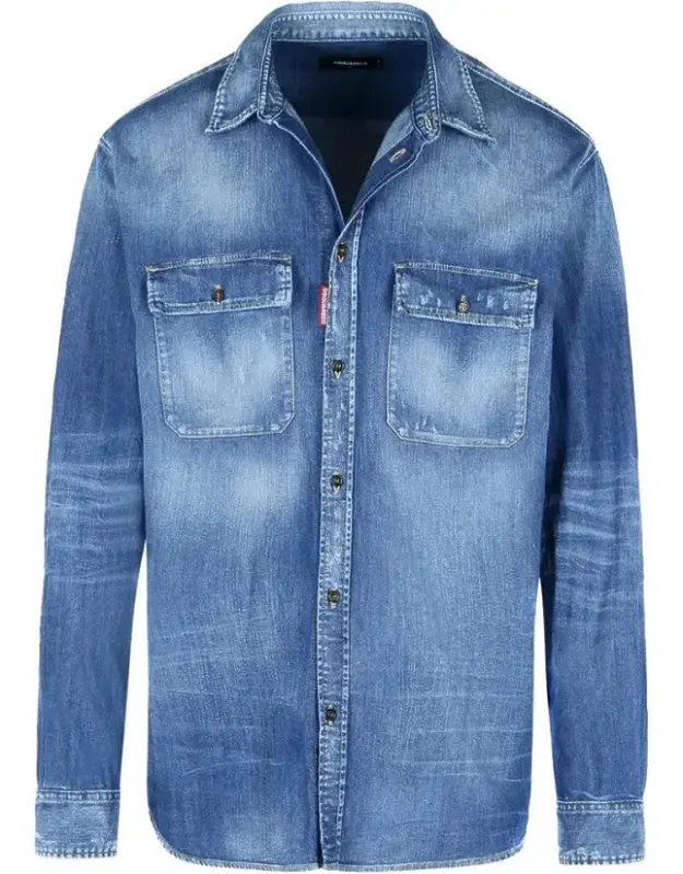 Classic Fitted Denim Shirt