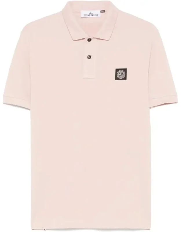 Polo Shirt With Front Button Placket