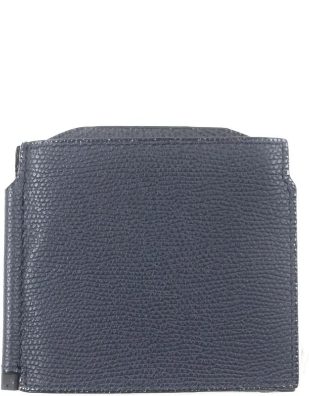 Bill Compartment Leather Money Clip