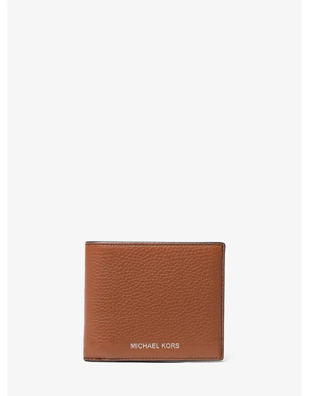 Pebbled Leather Billfold Wallet