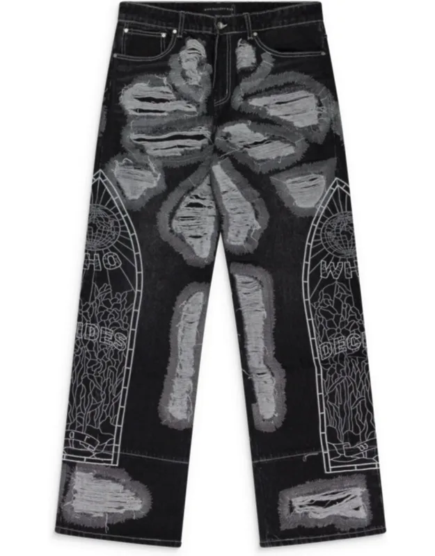 Darning Straight-fit Jeans