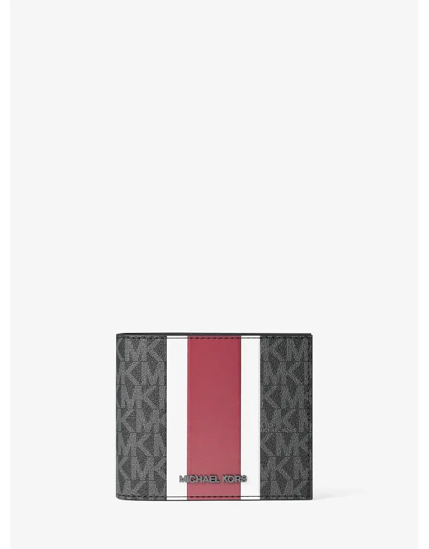 Cooper Striped Signature Logo Billfold Wallet