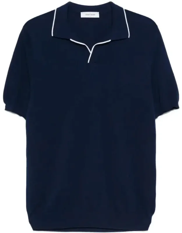 Polo-collar T-shirt