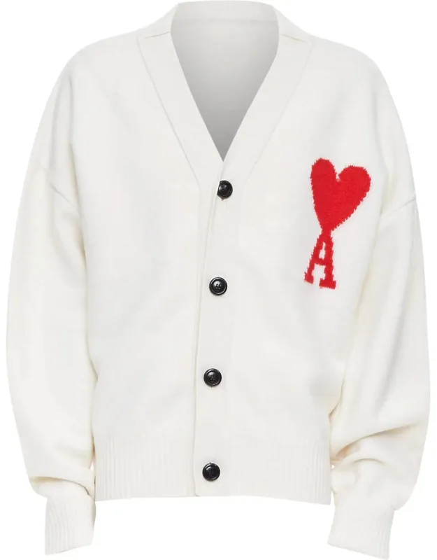 Heart Logo Buttoned Cardigan