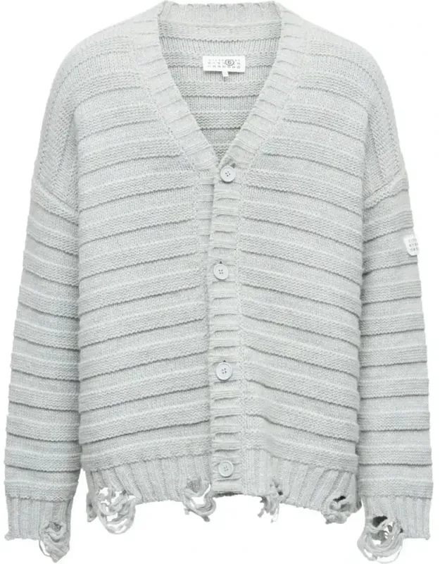 Ribbed Button-up Cardigan