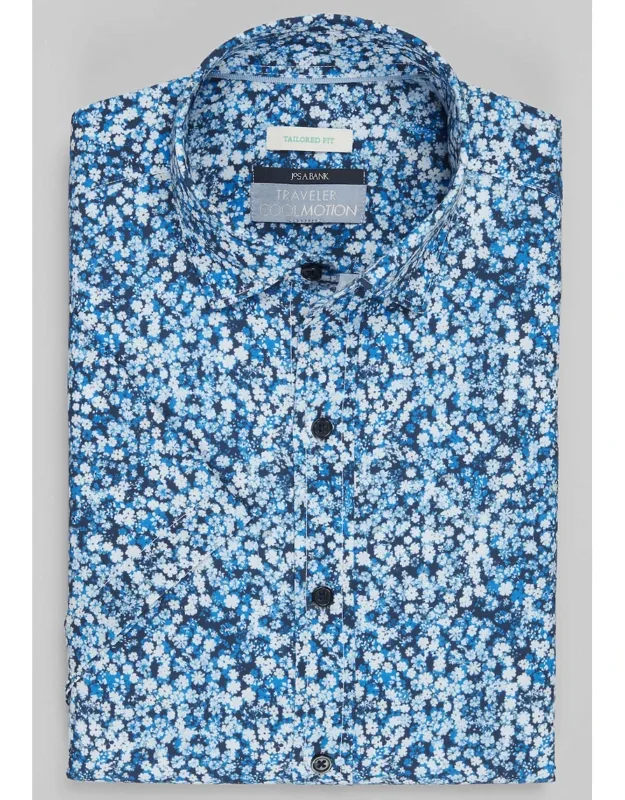 Traveler Collection Tailored Fit Liberty Floral 4-way Stretch Casual Shirt