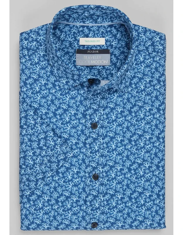 Traveler Collection Tailored Fit 4-way Stretch Casual Shirt