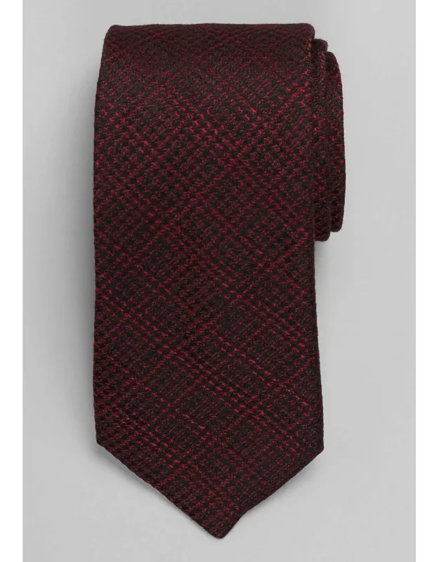 Traveler Collection Houndstooth Plaid Tie