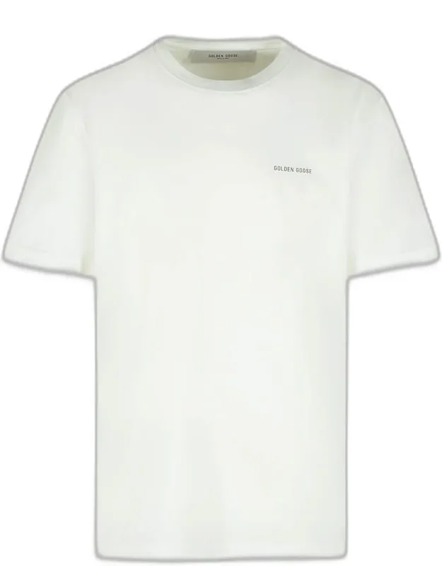 T-shirt With Ribbed Crew Neck And Contrast Mini Logo