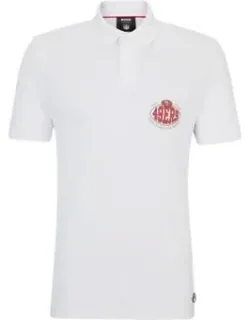 Cotton-piqu Polo Shirt With Collaborative Branding - 49ers