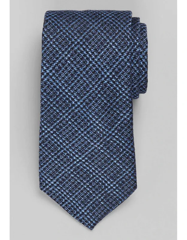 Traveler Collection Houndstooth Plaid Tie