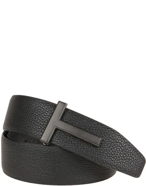 Textured Leather Belt