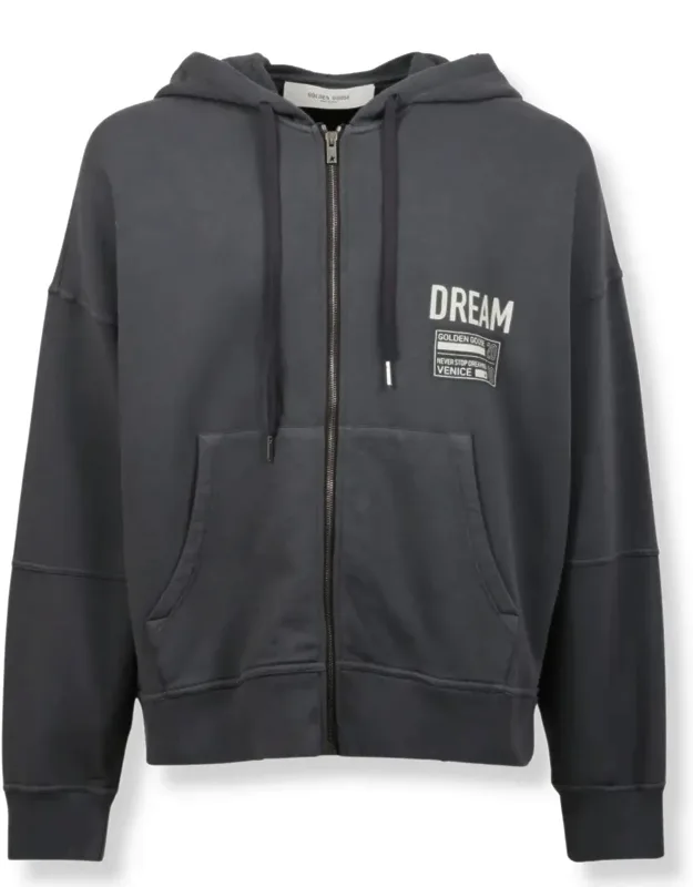 Zip-up Hoodie In Soft Cotton Fleece