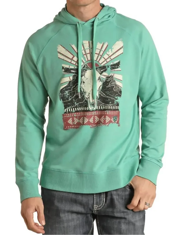 Bull Skull Graphic Hoodie