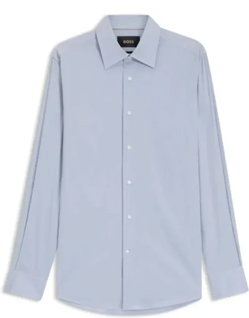 Slim-fit Shirt In An Italian-made Cotton Blend With A Luxurious Touch And Stretch For Comfort