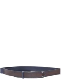 Calf Leather Belt With Polished Finish