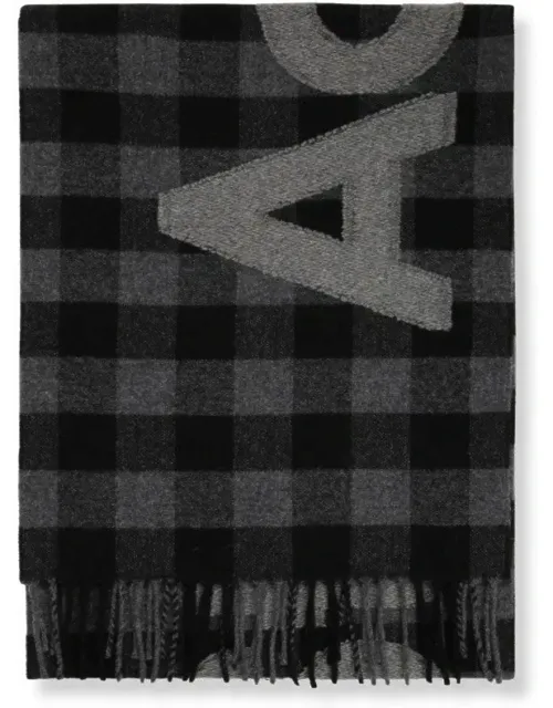 Check Wool Scarf