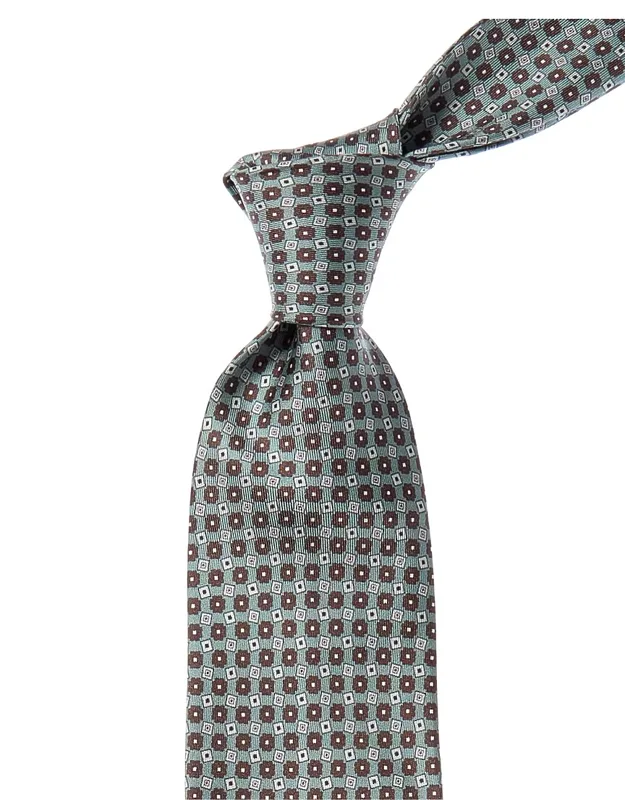 Mini Floral Print Silk Tie