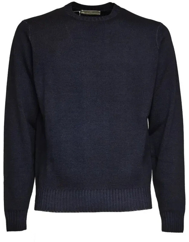 Washed Merino Wool Knit Sweater