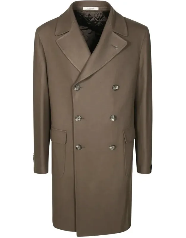 Unlined Double-breasted Coat