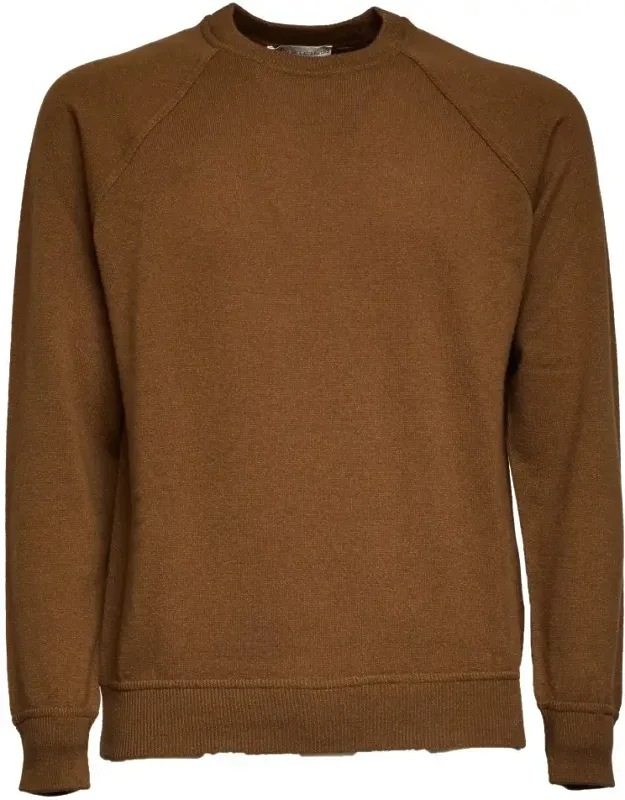 Raglan Sleeve Wool-cashmere Blend Sweater