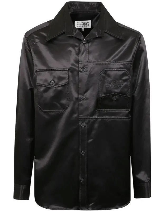 Glossy Long-sleeve Shirt