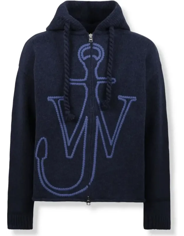 Embroidered Zip Hoodie