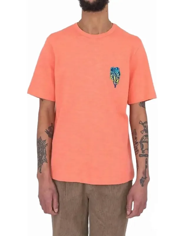 Slub Embroidered Tee