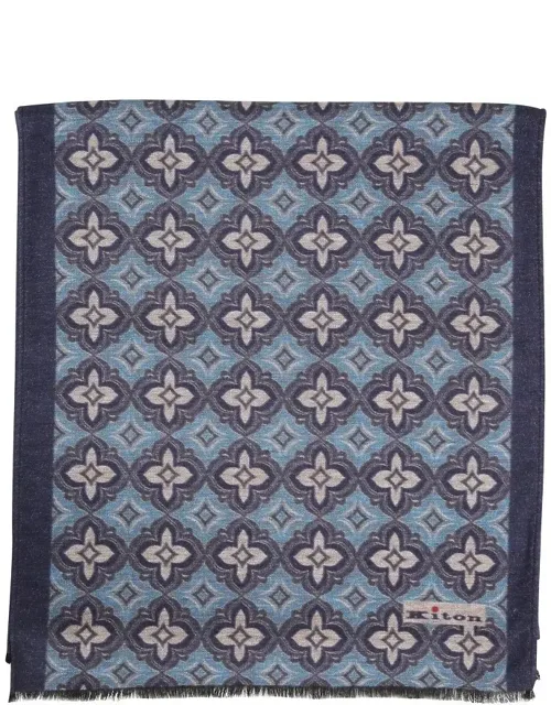 Abstract Geometric Cashmere Scarf