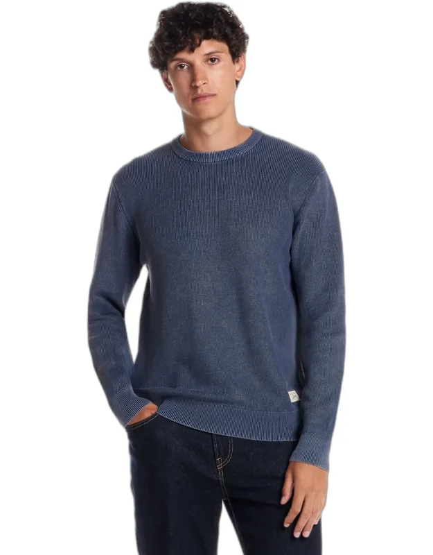 Weatherproof Vintage Traditional Fit Vertical Weave Stonewash Sweater