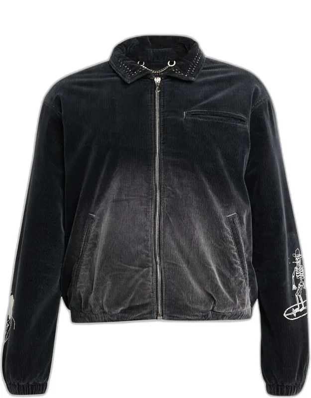 Faded Corduroy Crystal Sketch Shirt Jacket