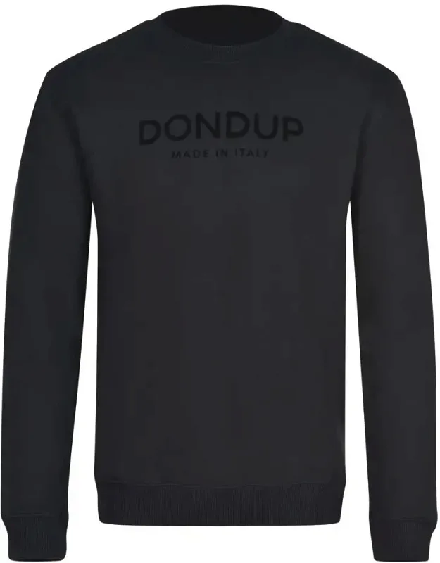 Dondup Sweatshirt With Ribbed Crew Neck And Long Sleeves