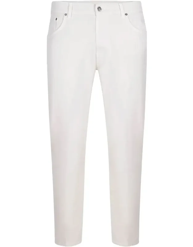 Jeans With Button Closure And Five Pockets