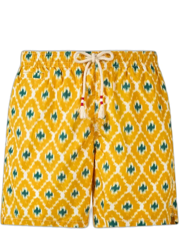 Swim Shorts With Geometric Print
