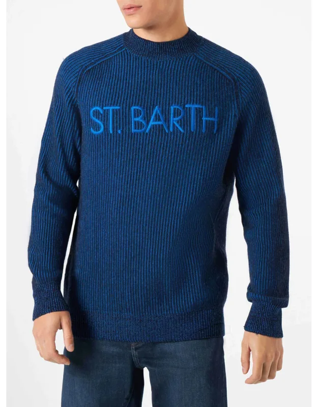 Davos Ribbed Half-turtleneck Sweater