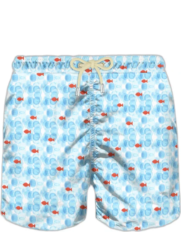 Swim Shorts With Sea Print