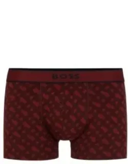 Seasonal-print Trunks In Cotton With Stretch