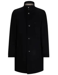 Slim-fit Formal Coat In Virgin Wool And Cashmere