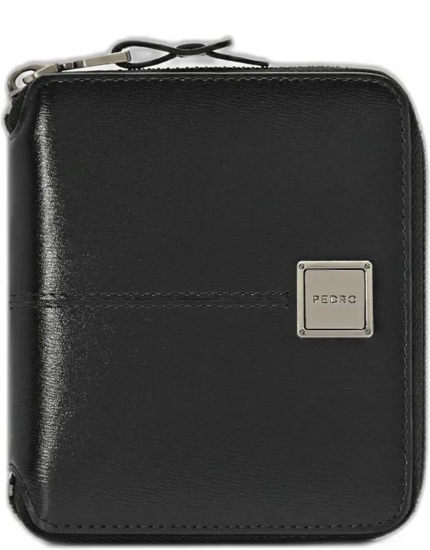 Leather Bi-fold Zipper Wallet