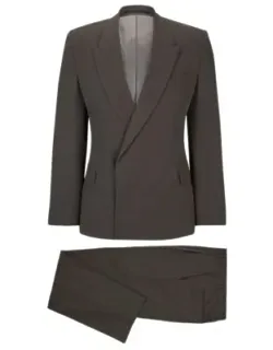 Relaxed-fit Three-piece Suit In Virgin Wool